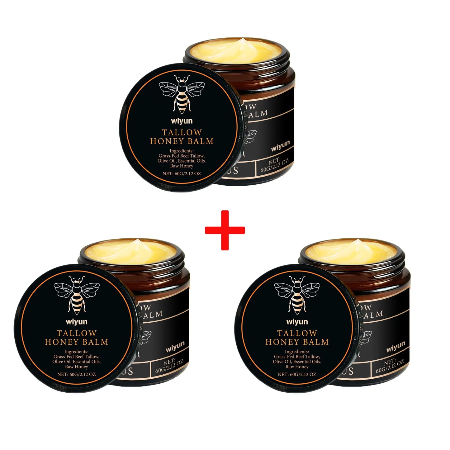 Beef Tallow Honey Cream – Brightening & Firming Moisturizing Body Lotion