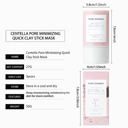 Pure Dermas™ Centella Clay Stick Mask