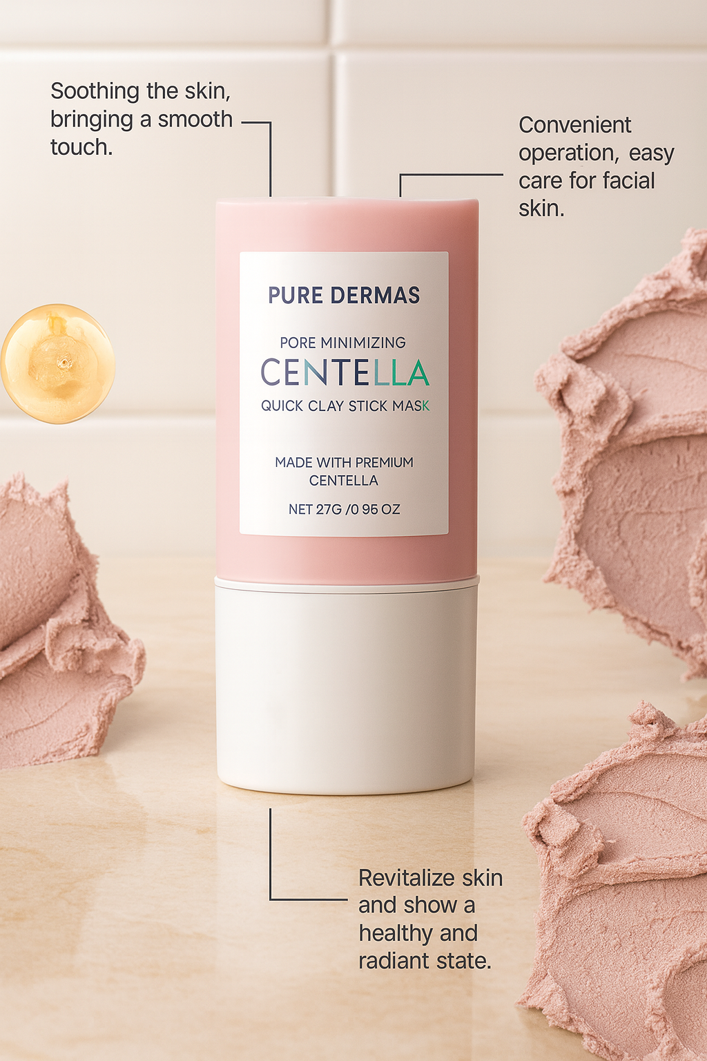 Pure Dermas™ Centella Clay Stick Mask